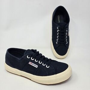 Superga 2750 Cotu Classic Shoes Mens Size 6.5 Navy Blue‎ Canvas Low Sneakers